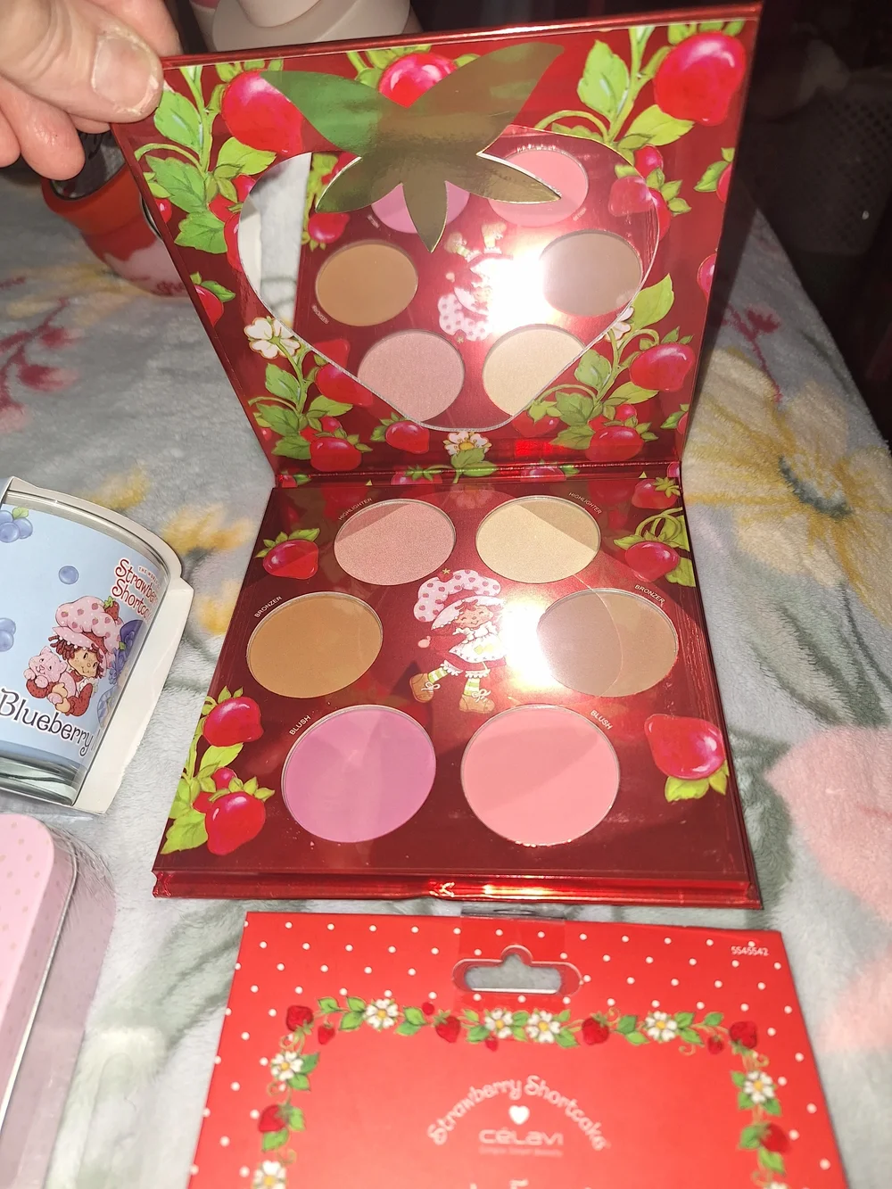 Strawberry Shortcake Lip & Face Care Set And 3 Candles